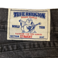 True Religion Black Thigh fade Denim Jeans 33"