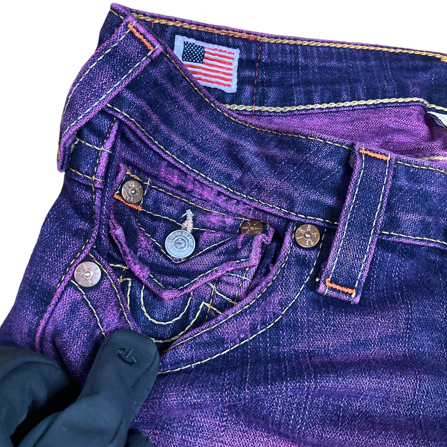 True Religion Pink Over-dye Denim 29"