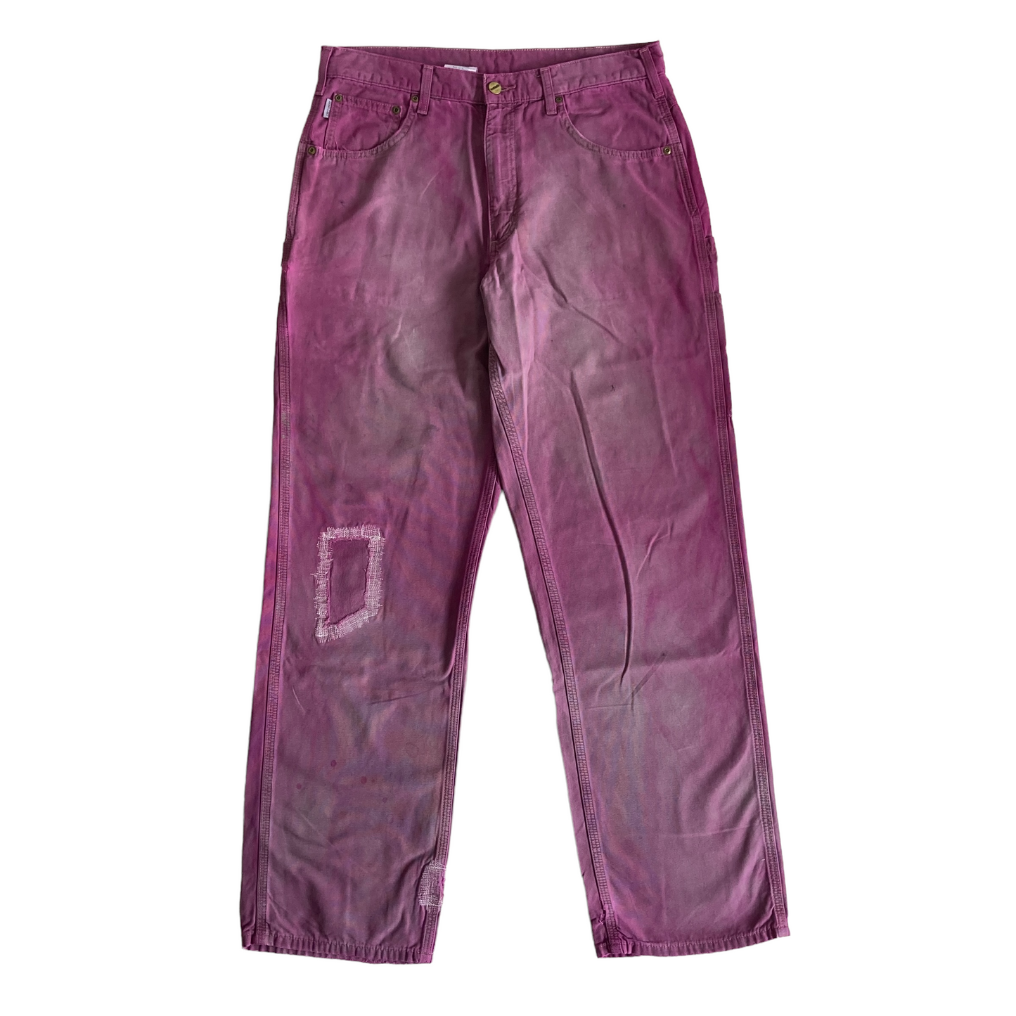 Carhartt Pink Re-active Dye Painter Cotton Pant [ 006 ]