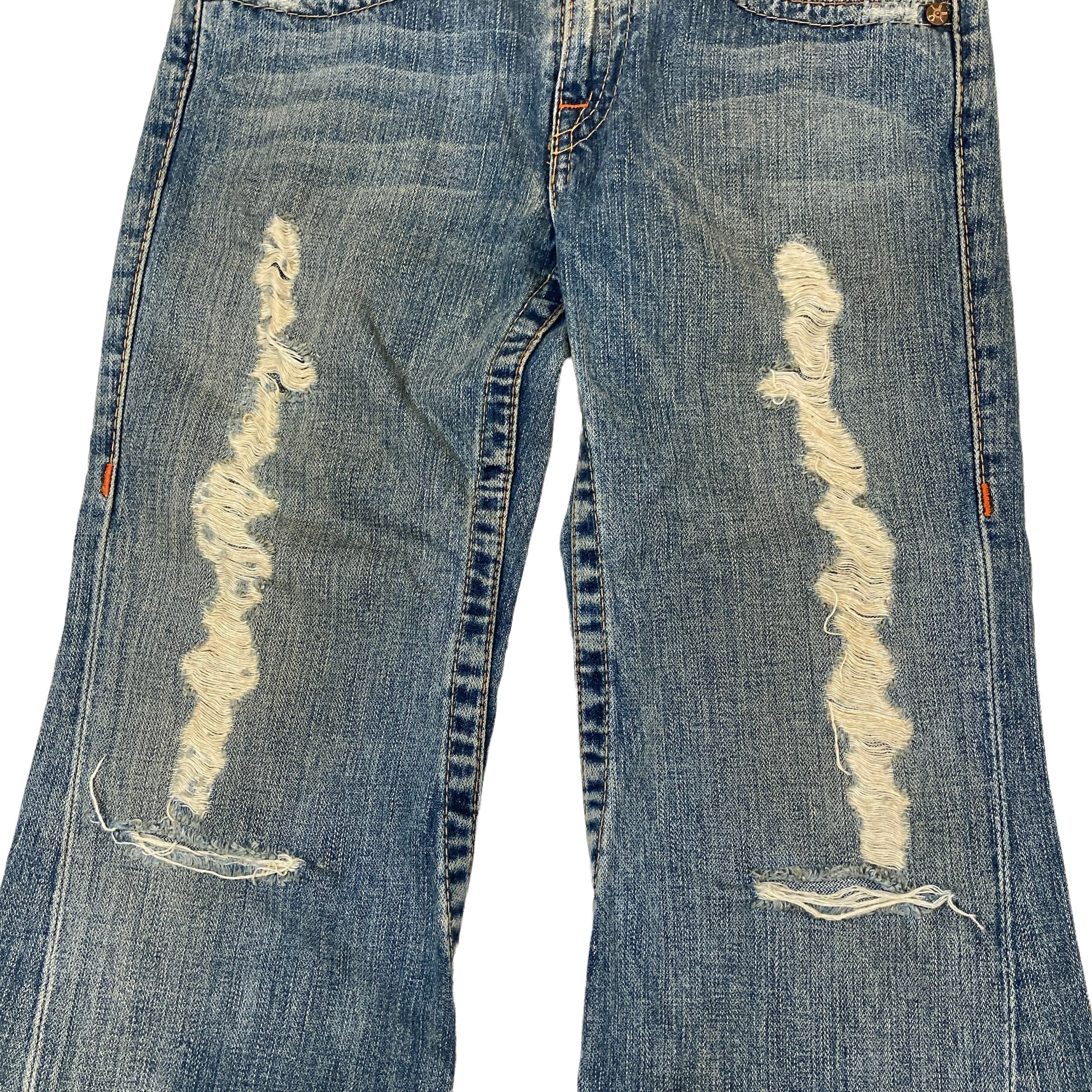 True Religion Ripped Denim Jeans [size 14] – br0ken.1n